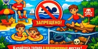 Купание в необорудованных водоемах – запрещено!