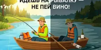 День безопасности на водах под девизом: "Чтобы не попасть на дно, идёшь на рыбалку — не пей вино!".