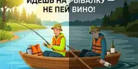 День безопасности на водах под девизом: "Чтобы не попасть на дно, идёшь на рыбалку — не пей вино!".